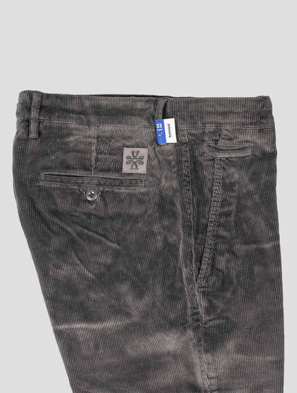 Jacob Cohen Gray Cotton Modal Ea Velvet Pants