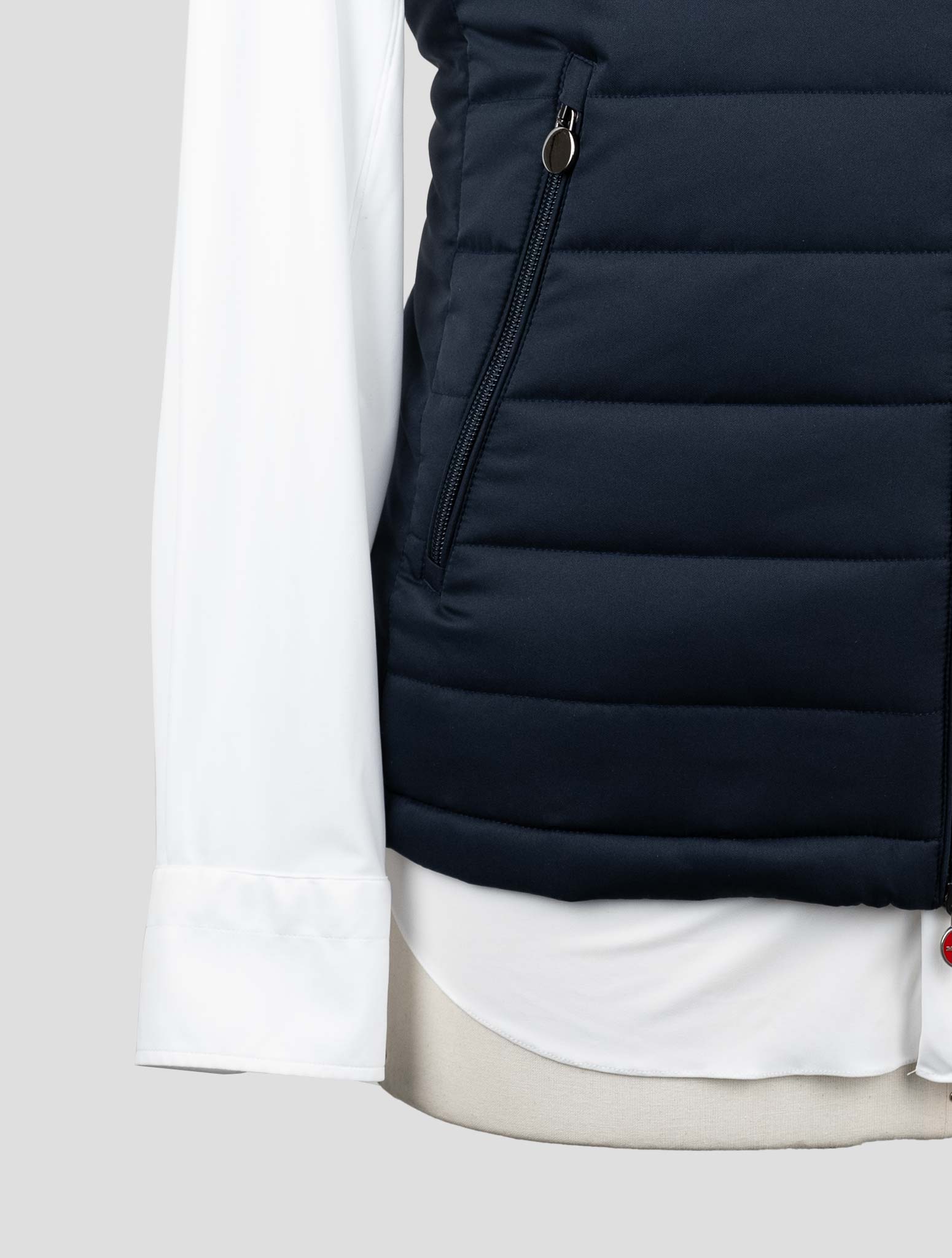 Kiton Blue Pl Gilet Coat