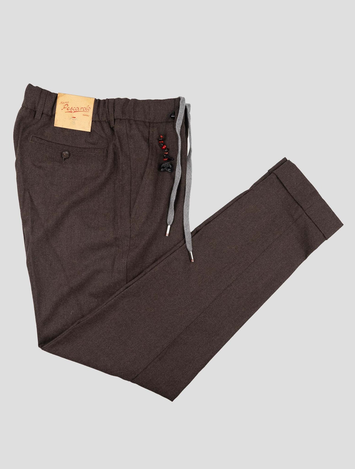 Marco Pescarolo Dark Brown Virgin Wool Cashmere Ea Pants