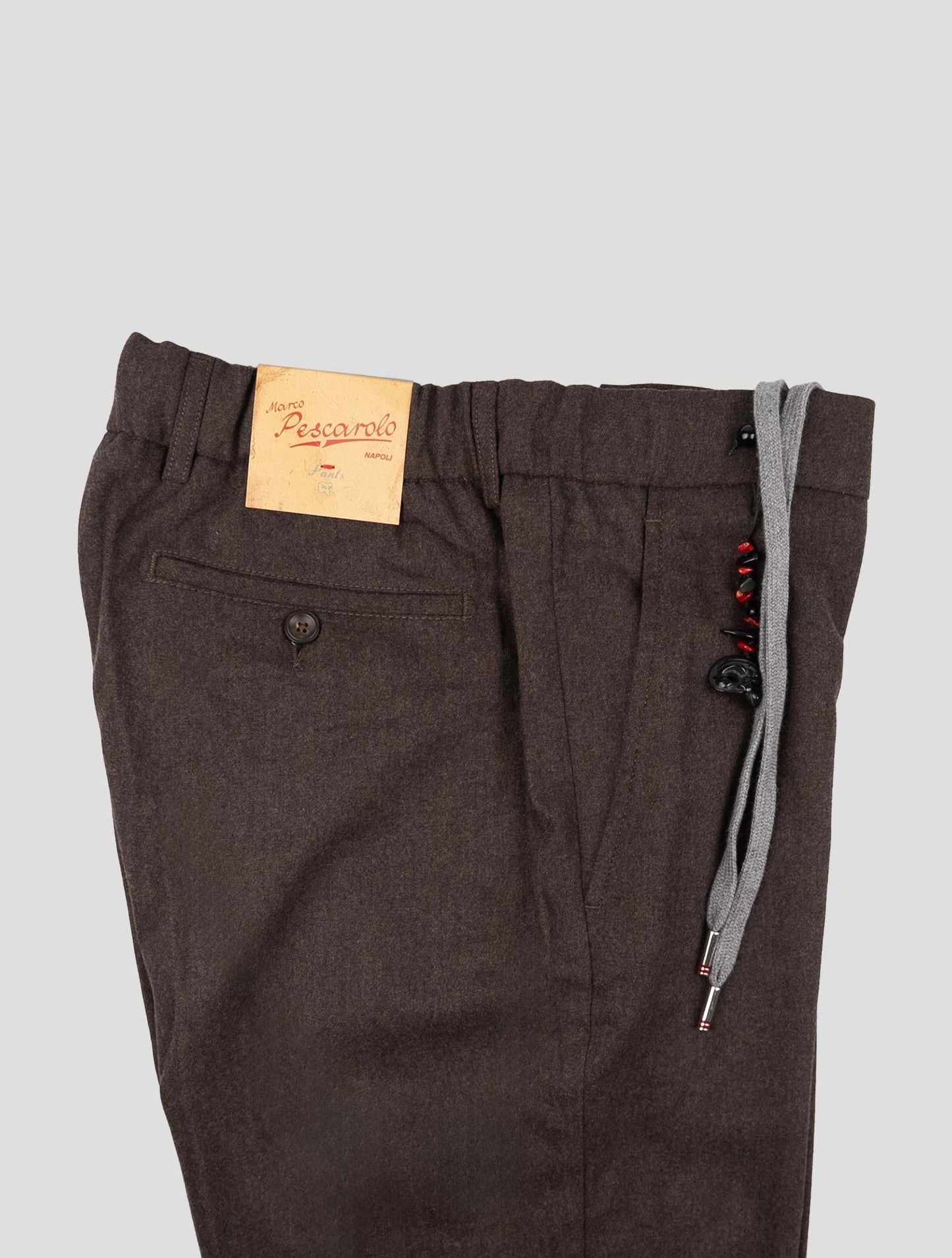 Marco Pescarolo Dark Brown Virgin Wool Cashmere Ea Pants
