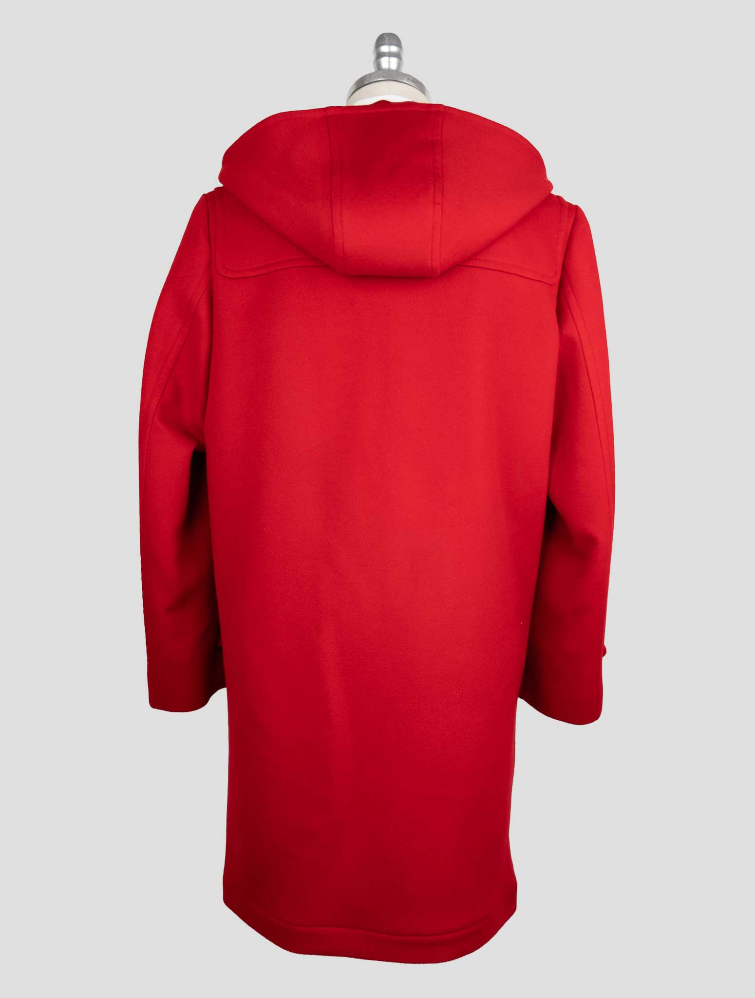 Isaia Red Wool Overcoat