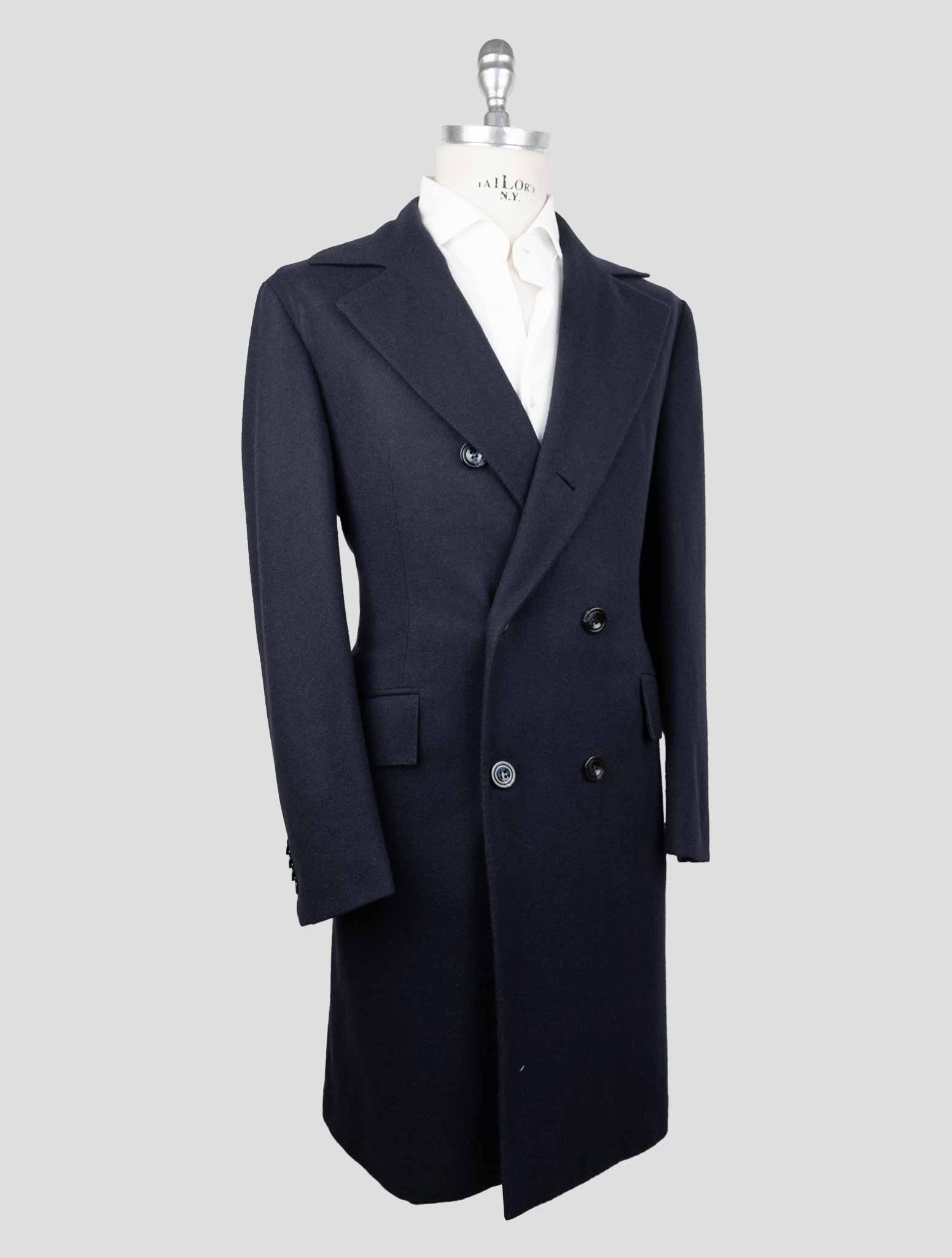Kiton Blue Cashmere Overcoat