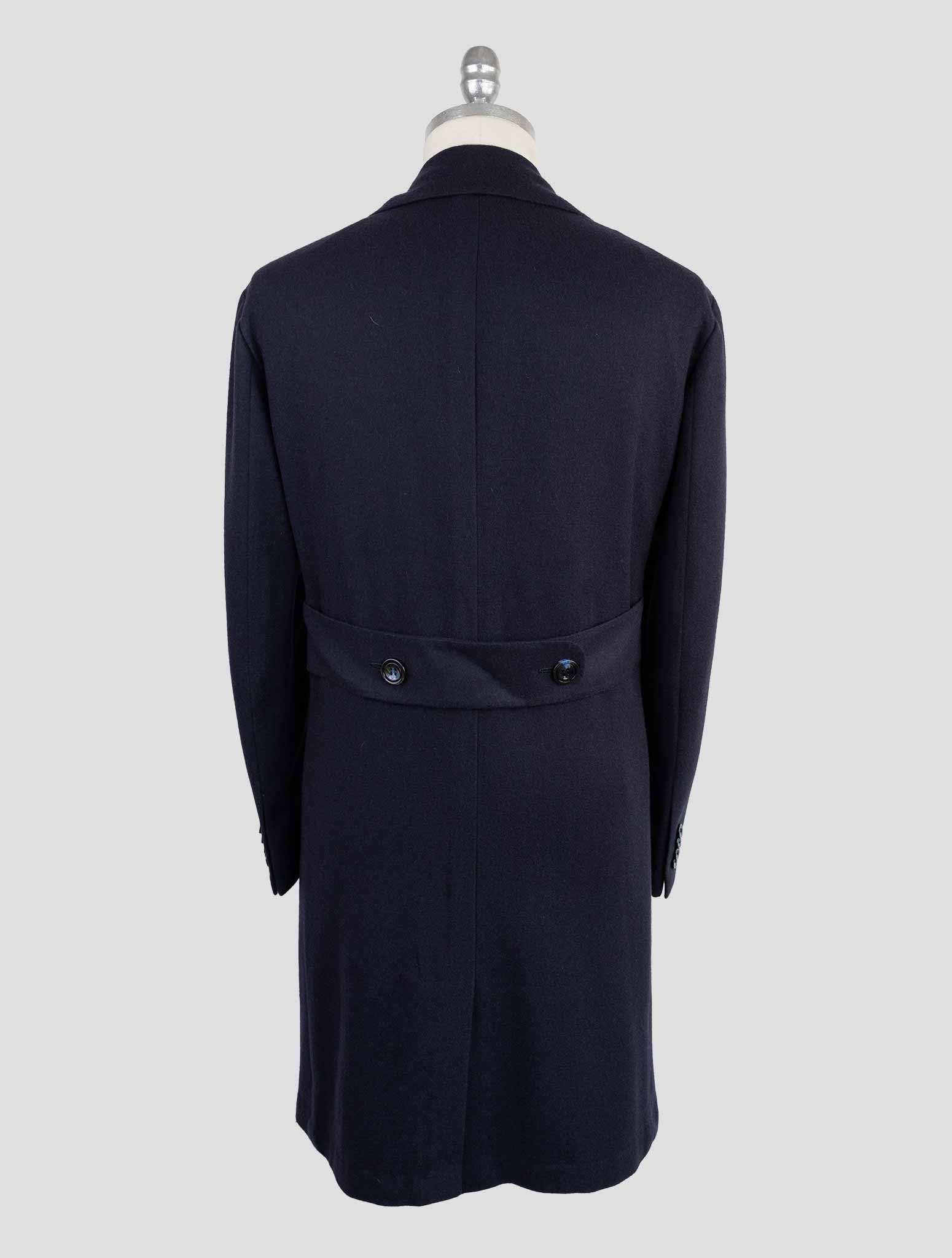 Kiton Blue Cashmere Overcoat