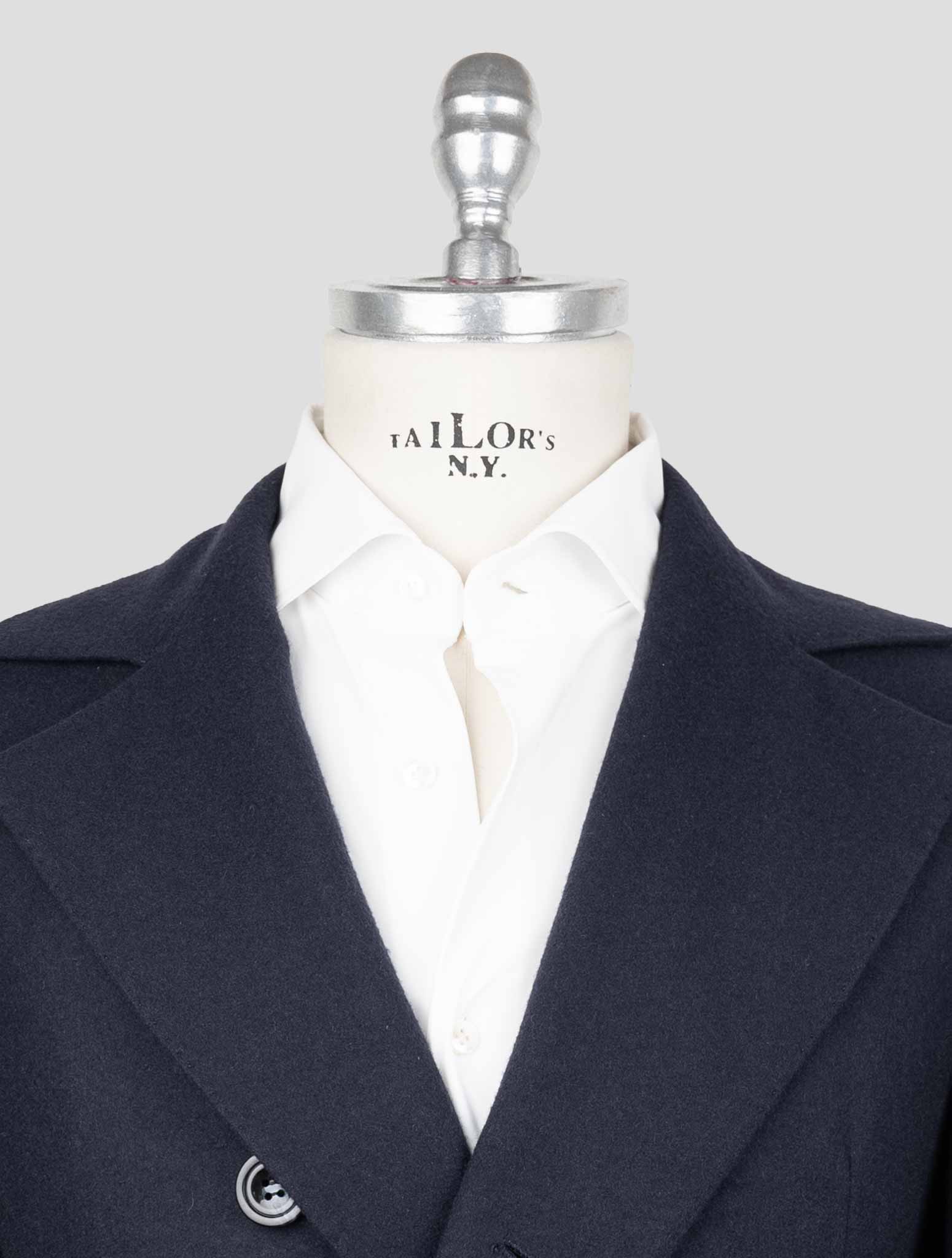 Kiton Blue Cashmere Overcoat