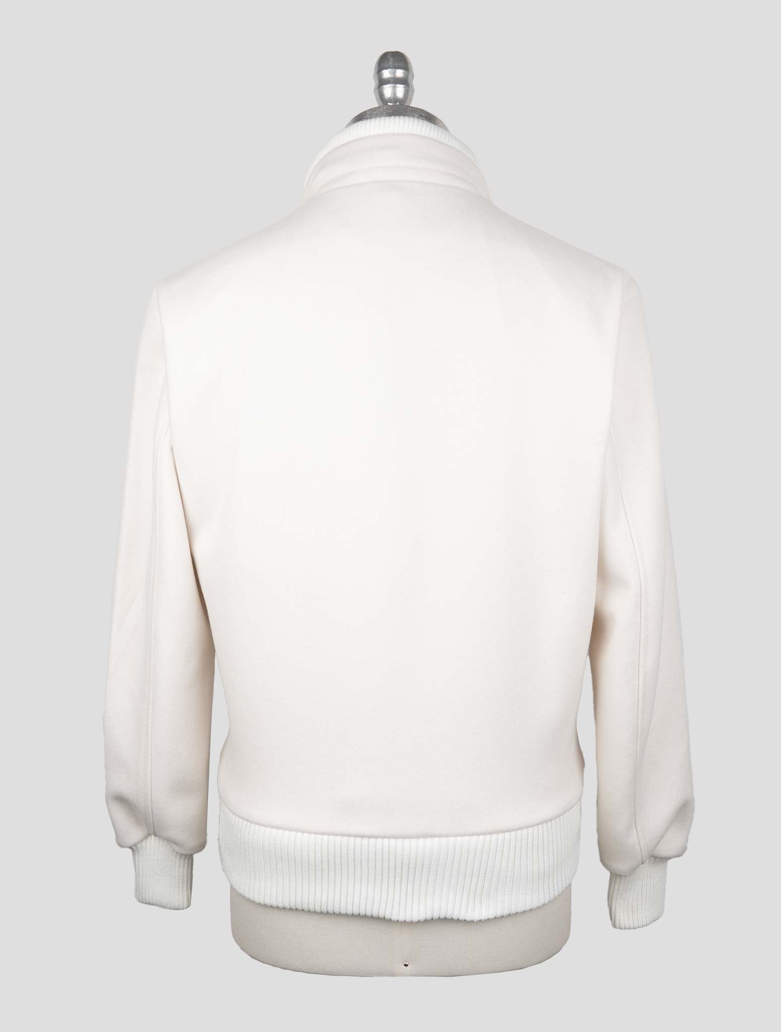 Kired White Pl Acrlic Wool Coat