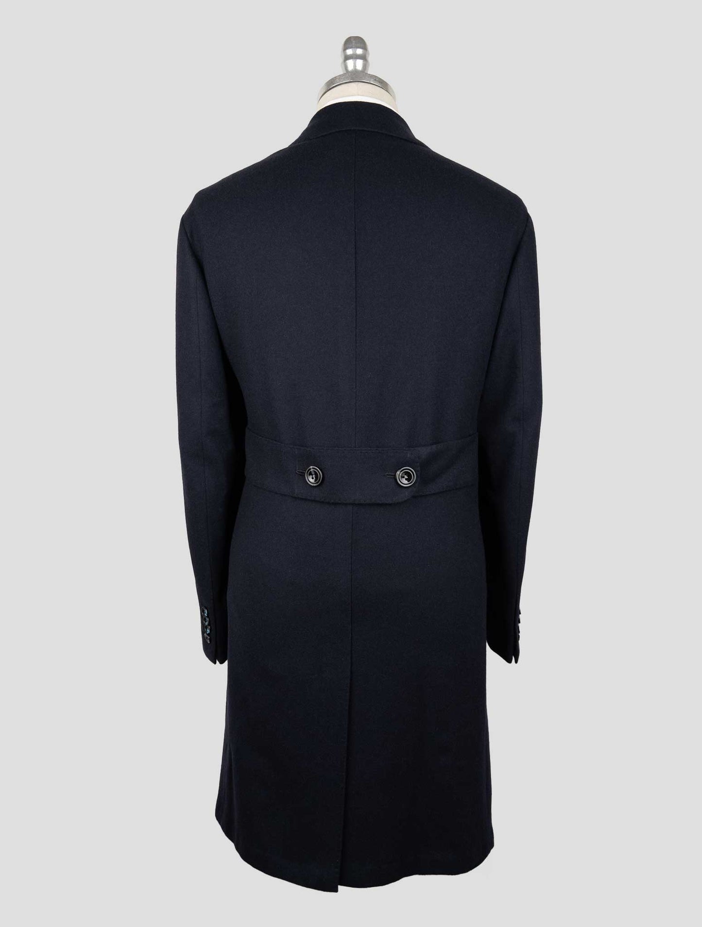 Kiton Blue Cashmere Overcoat