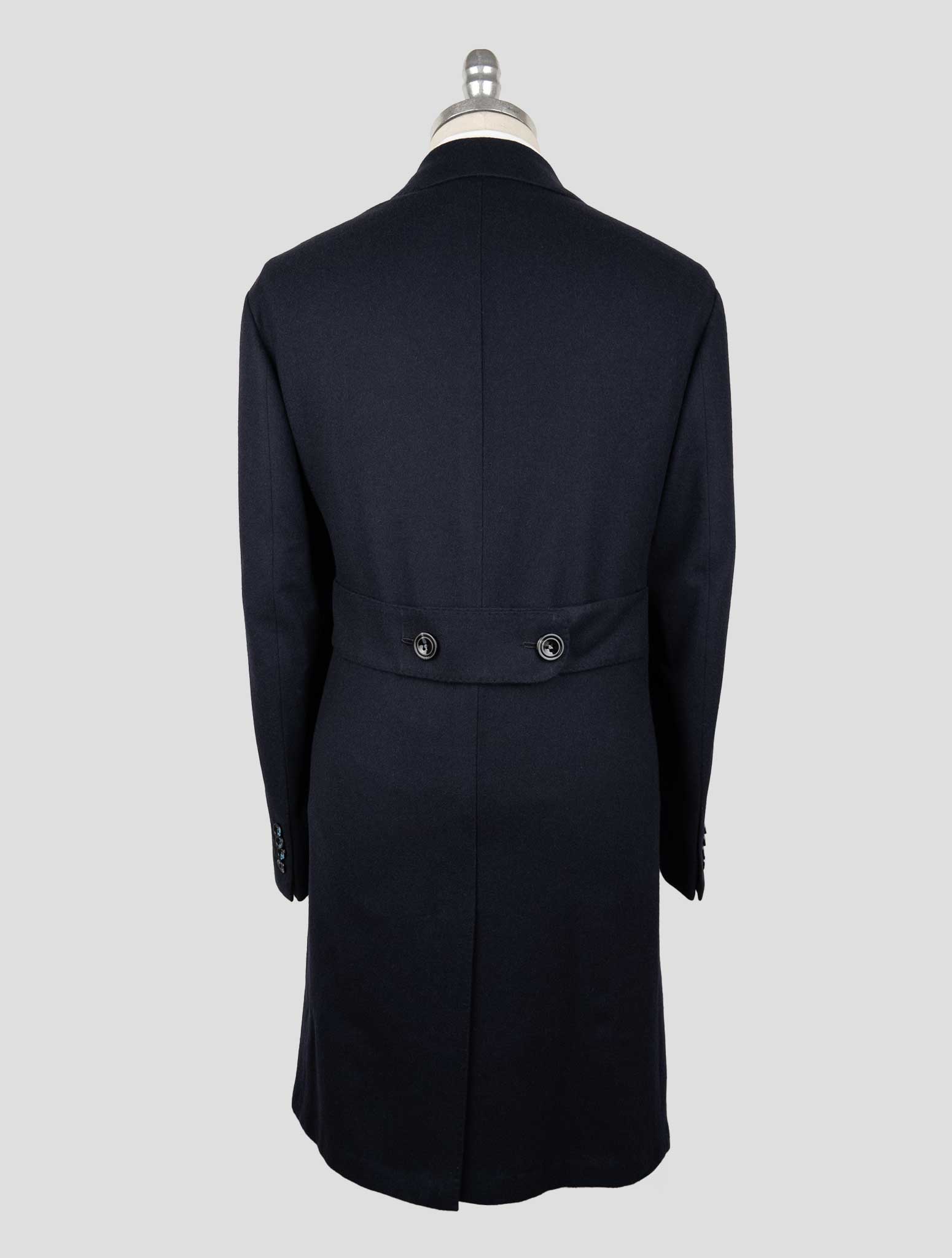 Kiton Blue Cashmere Overcoat