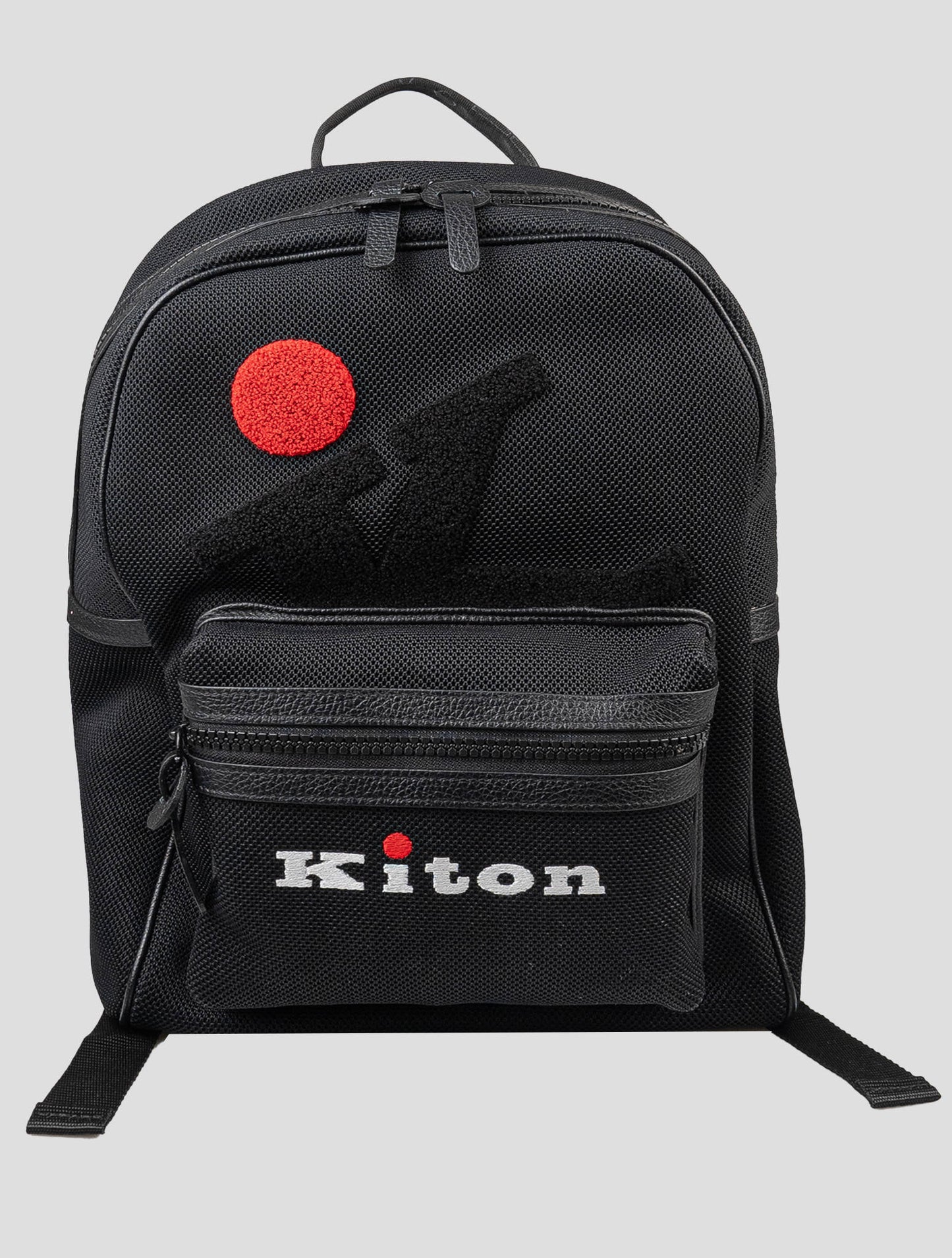 Kiton Black Pl Backpack