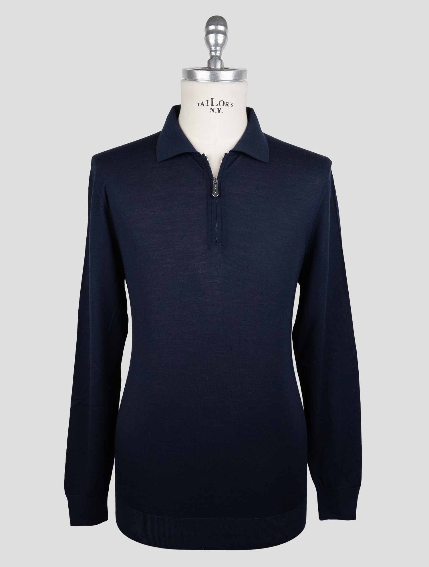 Svevo Dark Blue Wool Sweater Polo  Limited Edition