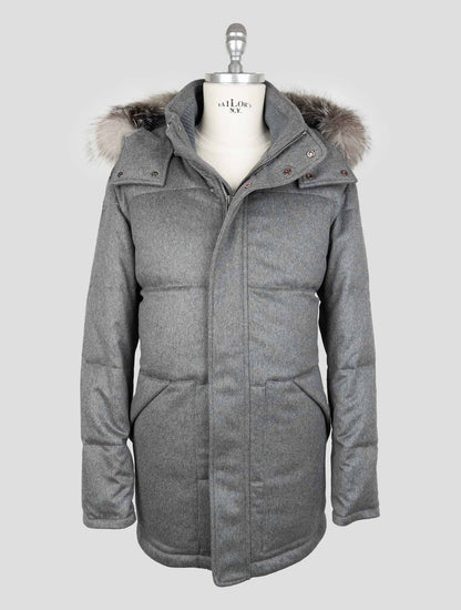 Kired Gray Wool Ea Overcoat