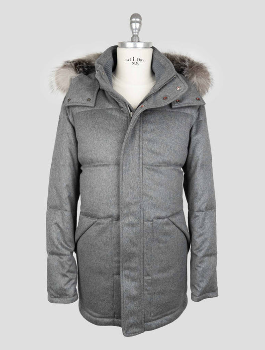 Kired Gray Wool Ea Overcoat