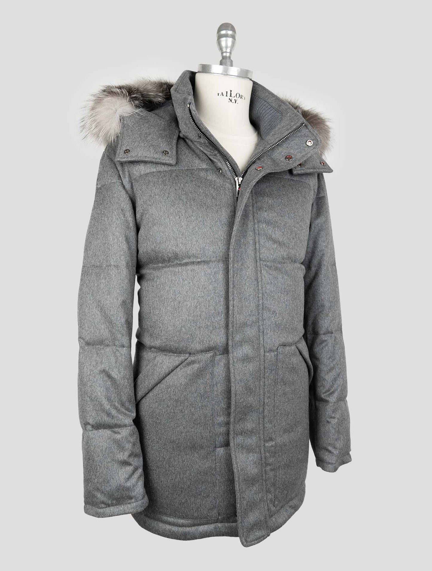 Kired Gray Wool Ea Overcoat