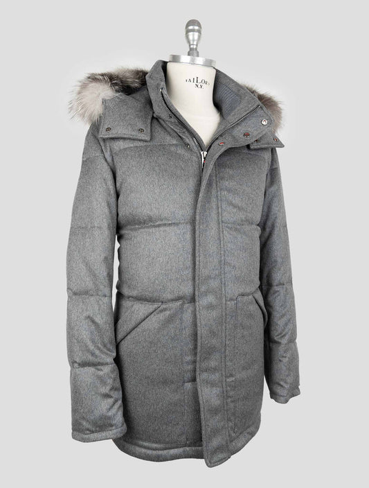 Kired Gray Wool Ea Overcoat