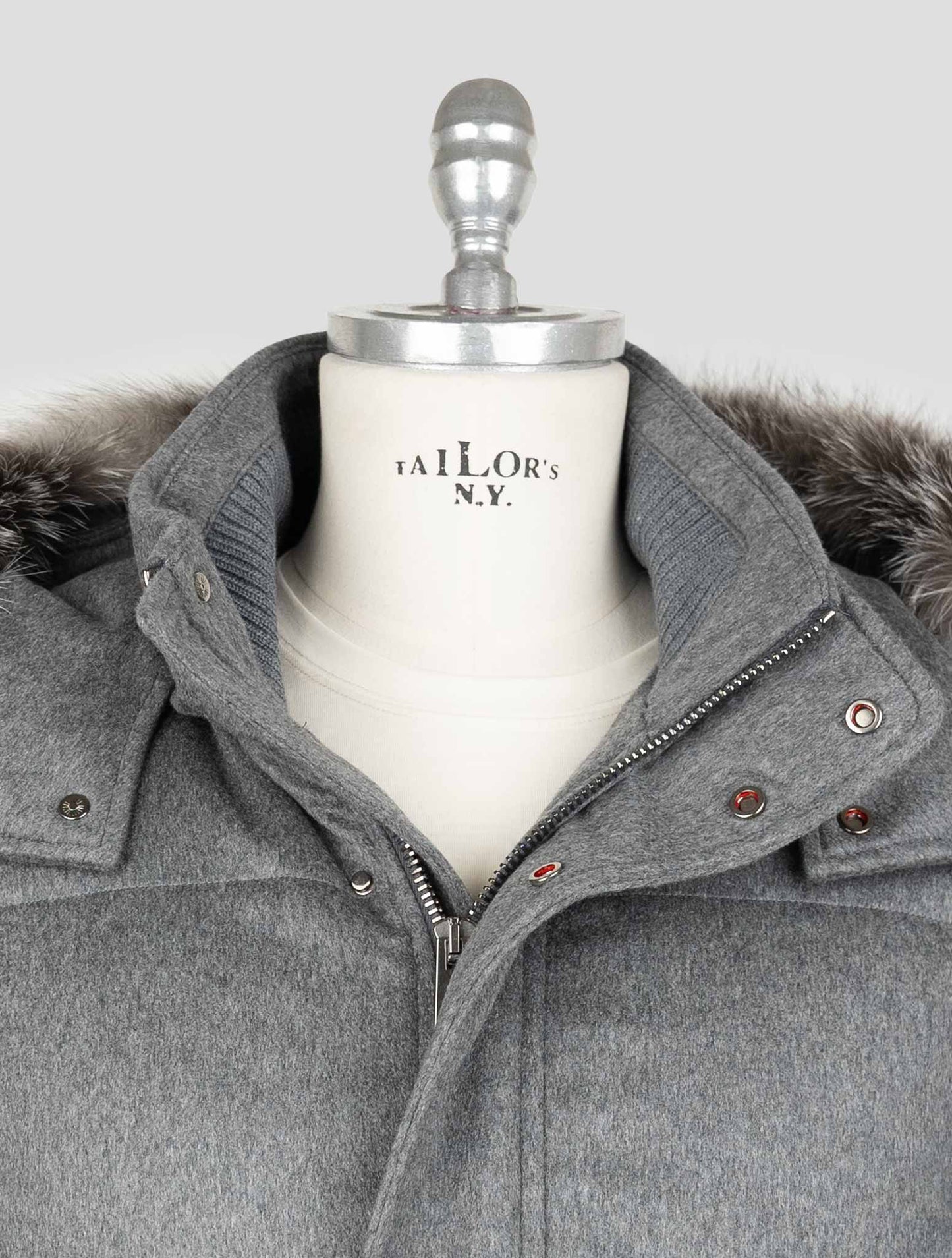 Kired Gray Wool Ea Overcoat