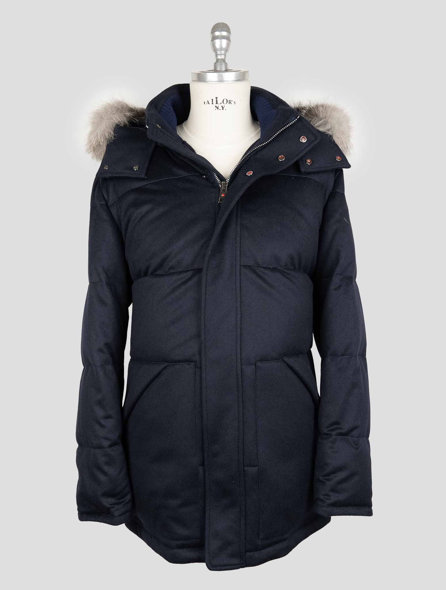 Kired Blue Wool Ea Overcoat