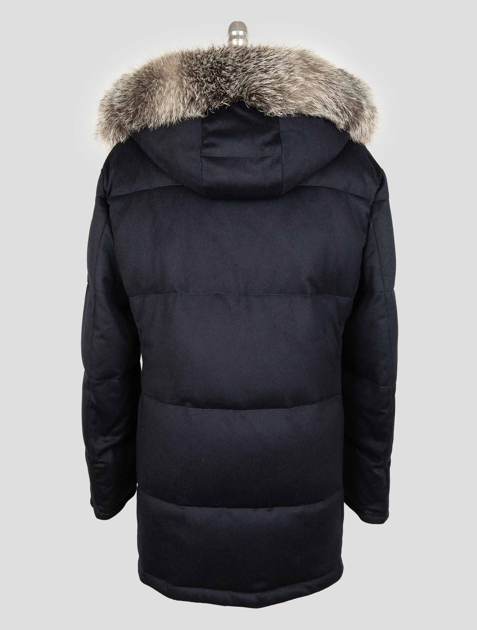 Kired Blue Wool Ea Overcoat