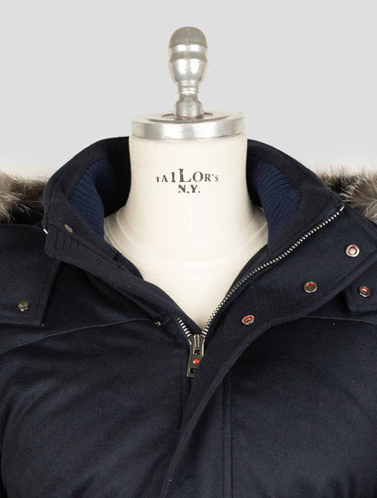 Kired Blue Wool Ea Overcoat