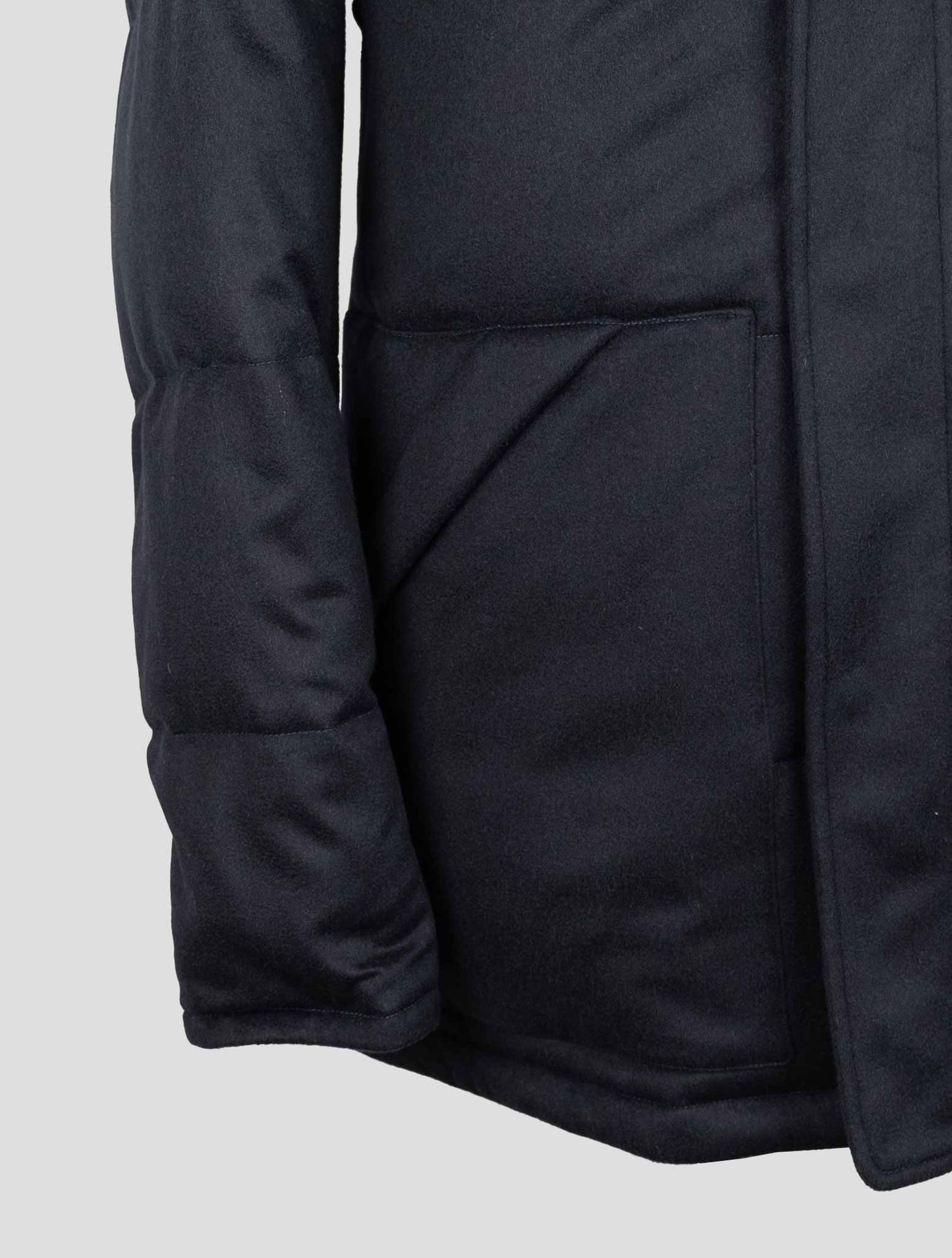 Kired Blue Wool Ea Overcoat