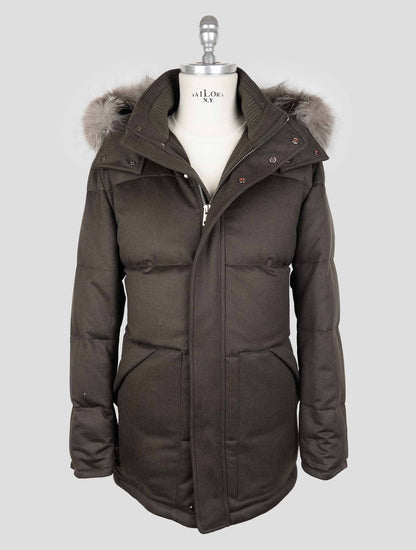 Kired Green Wool Ea Overcoat