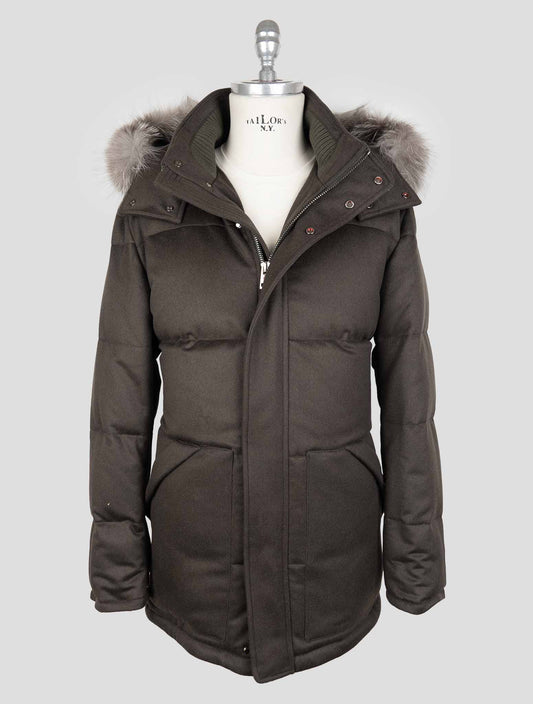 Kired Green Wool Ea Overcoat