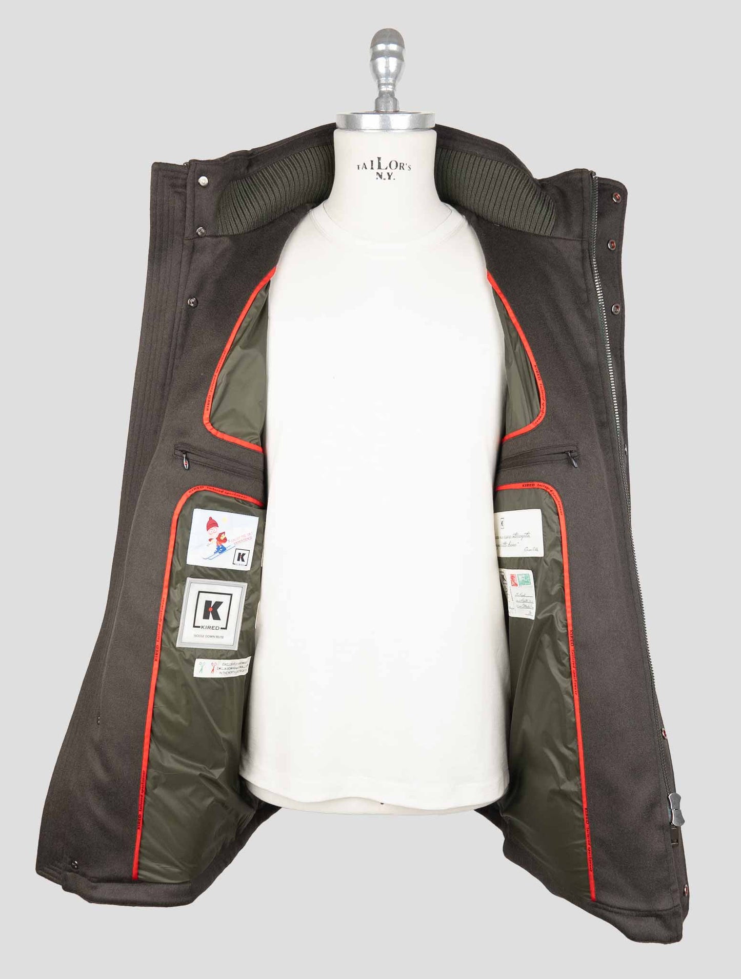 Kired Green Wool Ea Overcoat