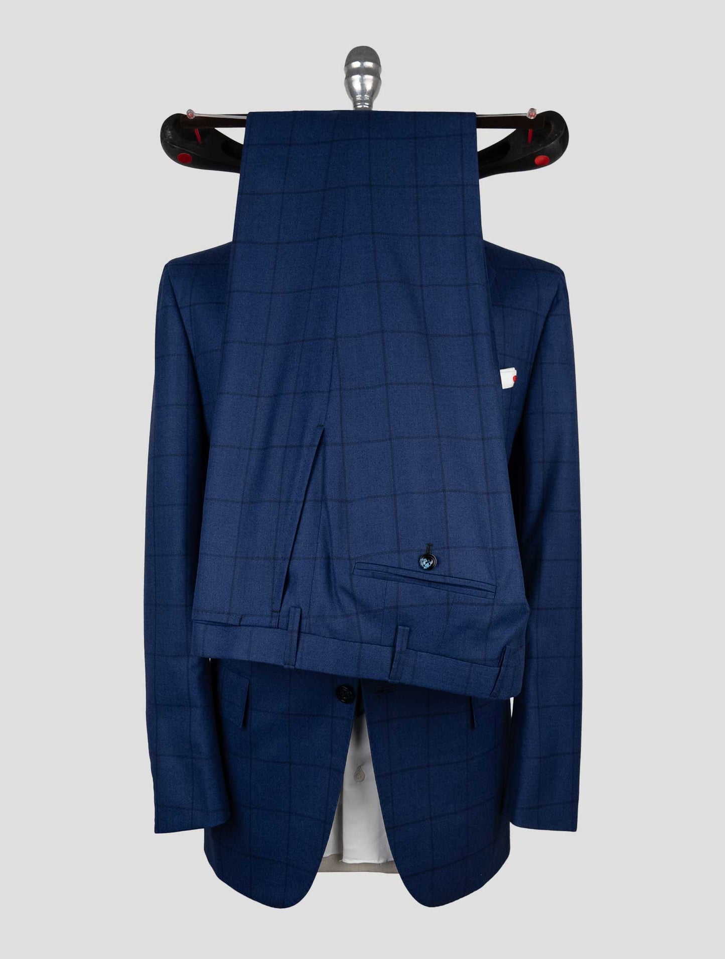 Kiton Blue Virgin Wool Vicuna Perù Suit