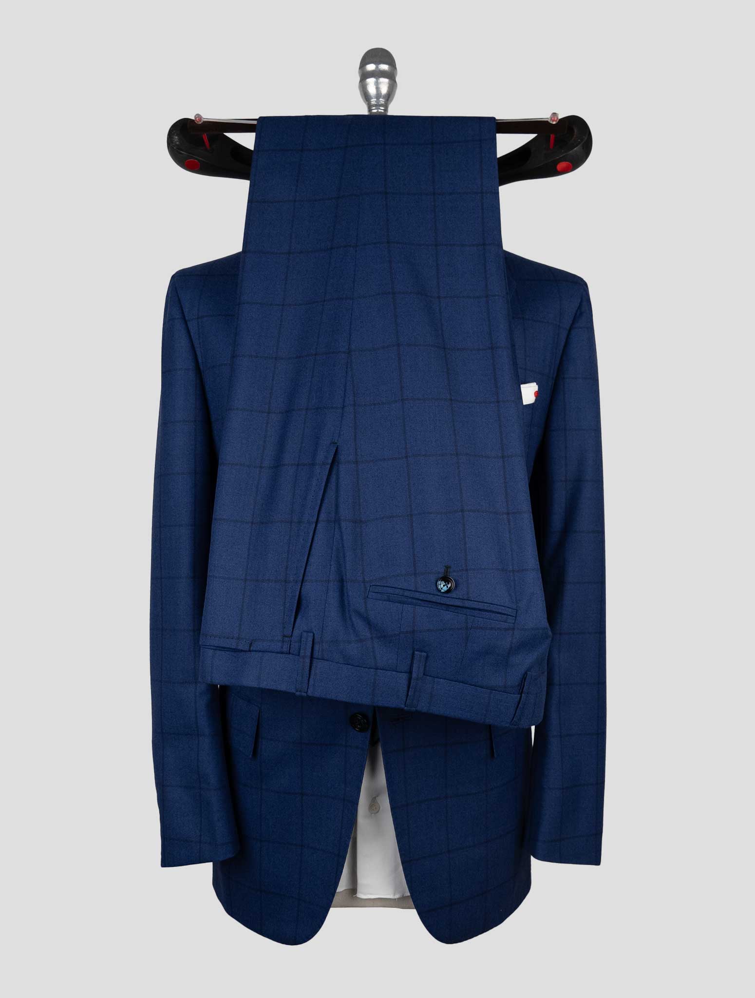Kiton Blue Virgin Wool Vicuna Perù Suit