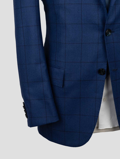 Kiton Blue Virgin Wool Vicuna Perù Suit