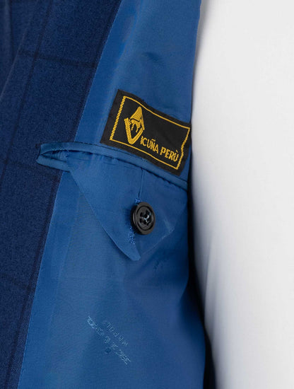 Kiton Blue Virgin Wool Vicuna Perù Suit