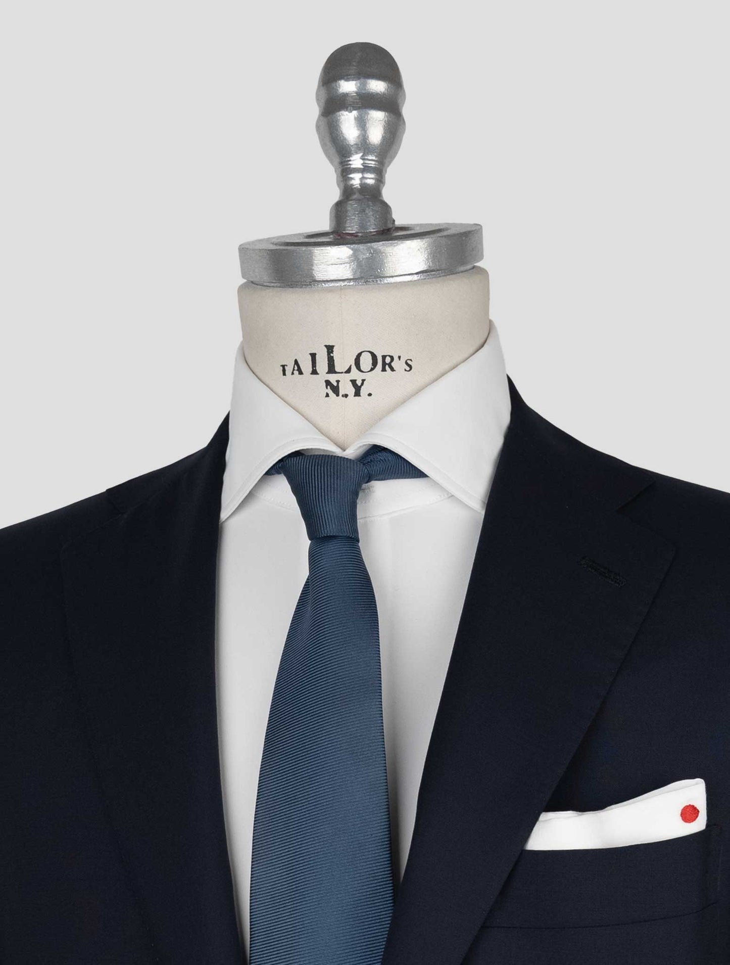 Kiton Dark Blue Wool Suit