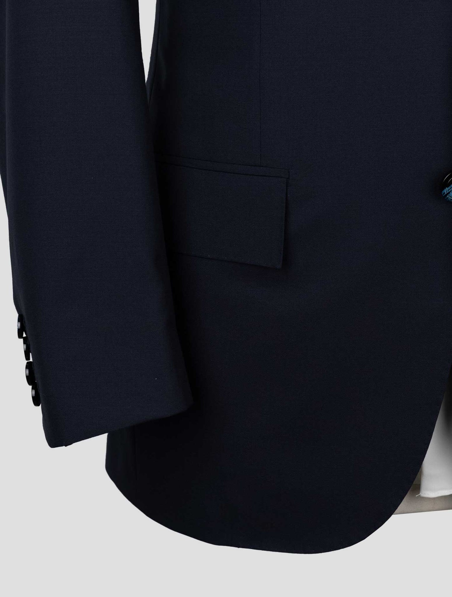 Kiton Dark Blue Wool Suit