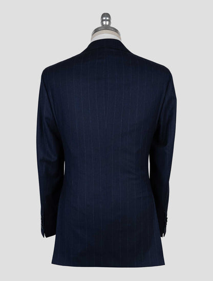 Kiton Dark Blue Virgin Wool Cashmere  Suit