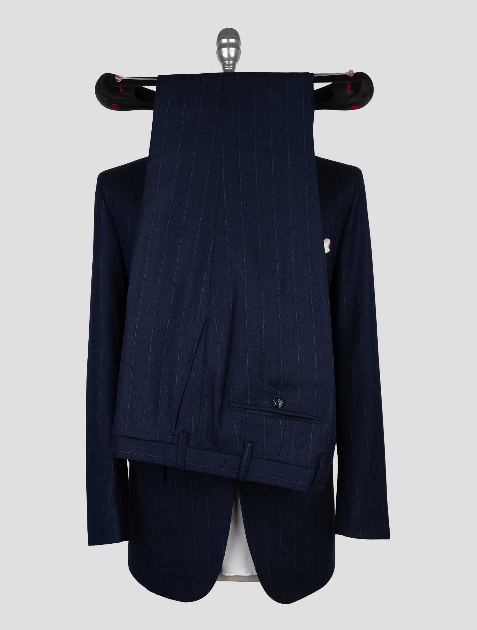 Kiton Dark Blue Virgin Wool Cashmere  Suit