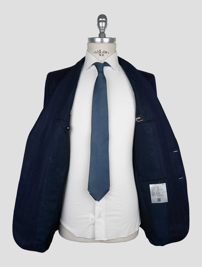 Kiton Dark Blue Virgin Wool Cashmere  Suit