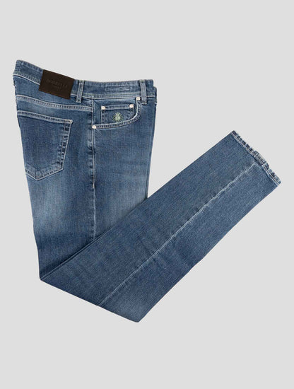 Luigi Borrelli Blue Cotton Ea Jeans