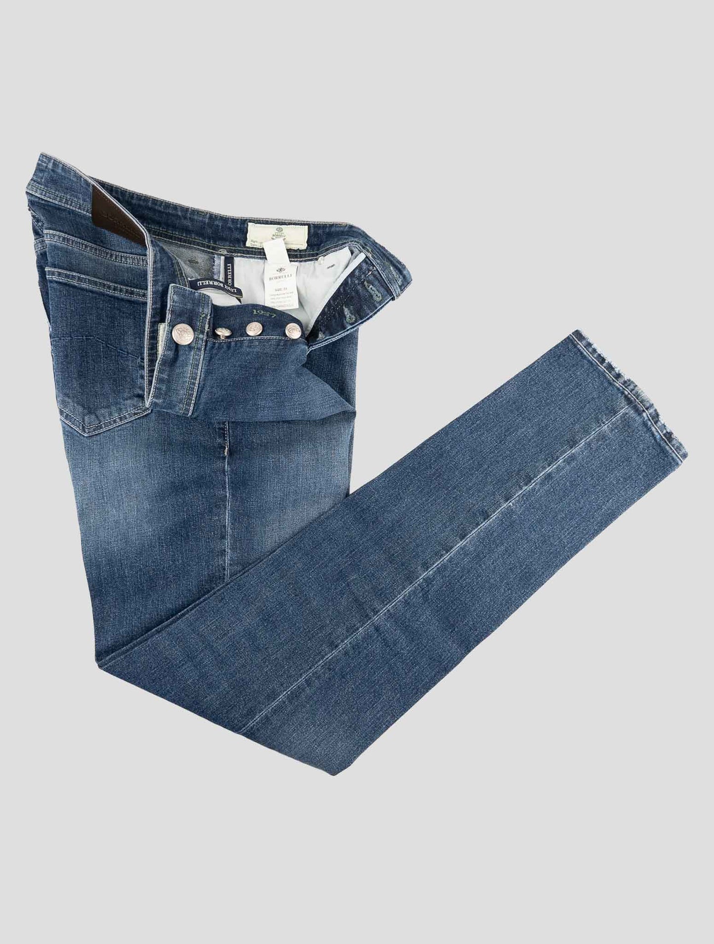 Luigi Borrelli Blue Cotton Ea Jeans