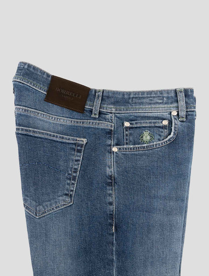 Luigi Borrelli Blue Cotton Ea Jeans