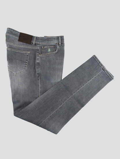Luigi Borrelli Gray Cotton Ea Jeans