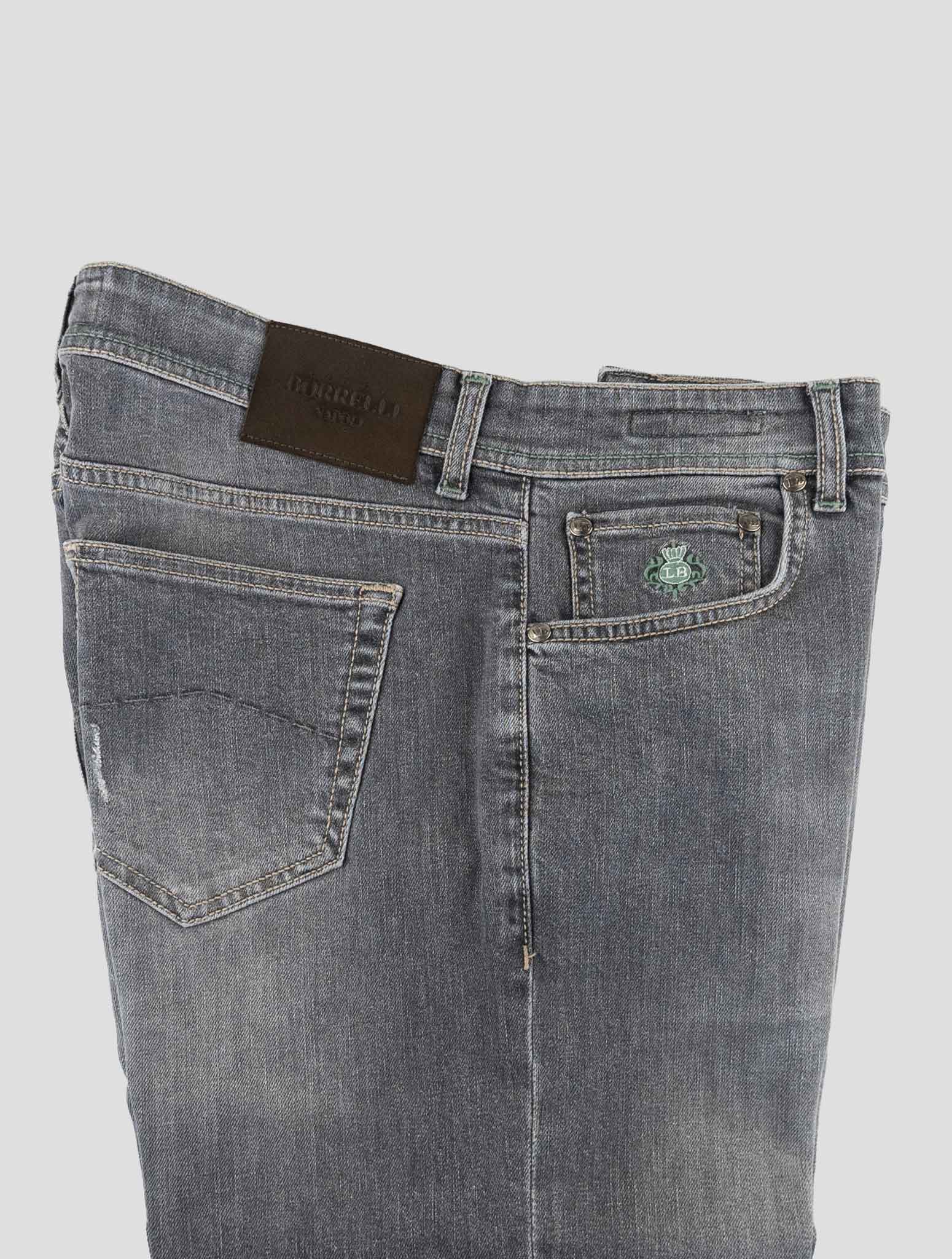 Luigi Borrelli Gray Cotton Ea Jeans
