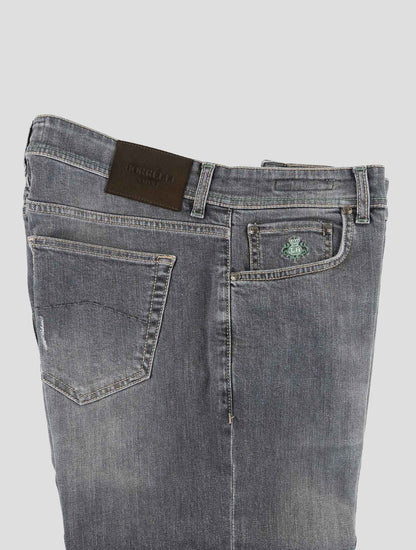 Luigi Borrelli Gray Cotton Ea Jeans