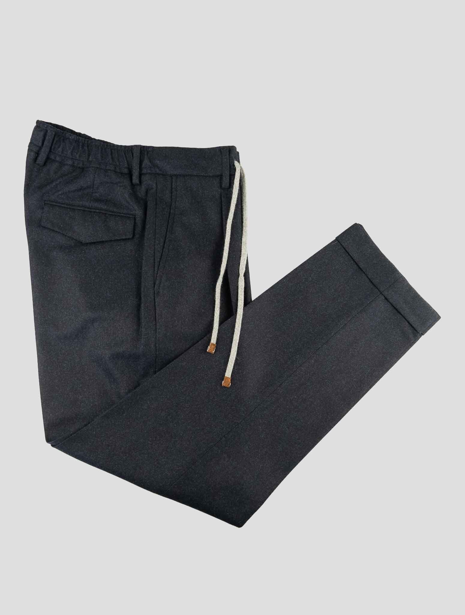 Barba Napoli Blue Virgin Wool Pants