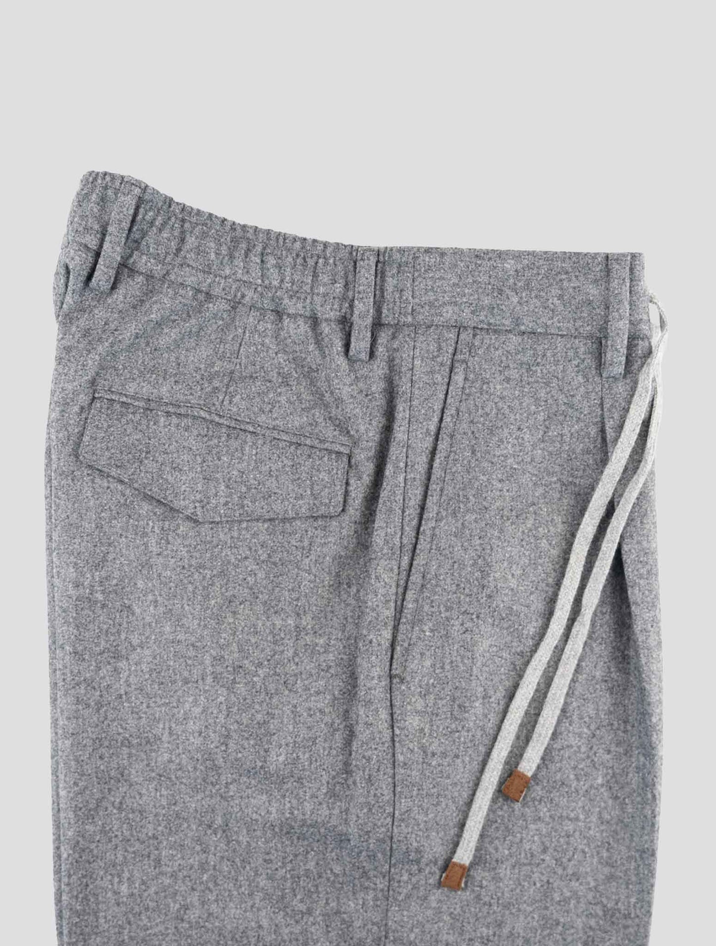 Barba Napoli Gray Virgin Wool Pants