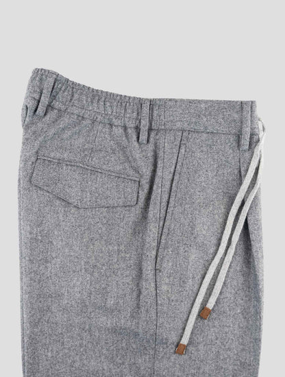 Barba Napoli Gray Virgin Wool Pants