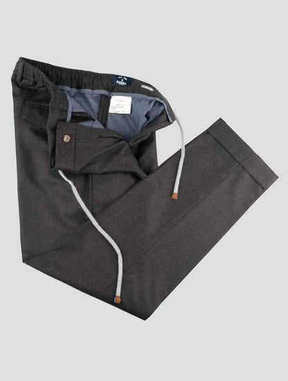 Barba Napoli Dark Brown Virgin Wool Pants