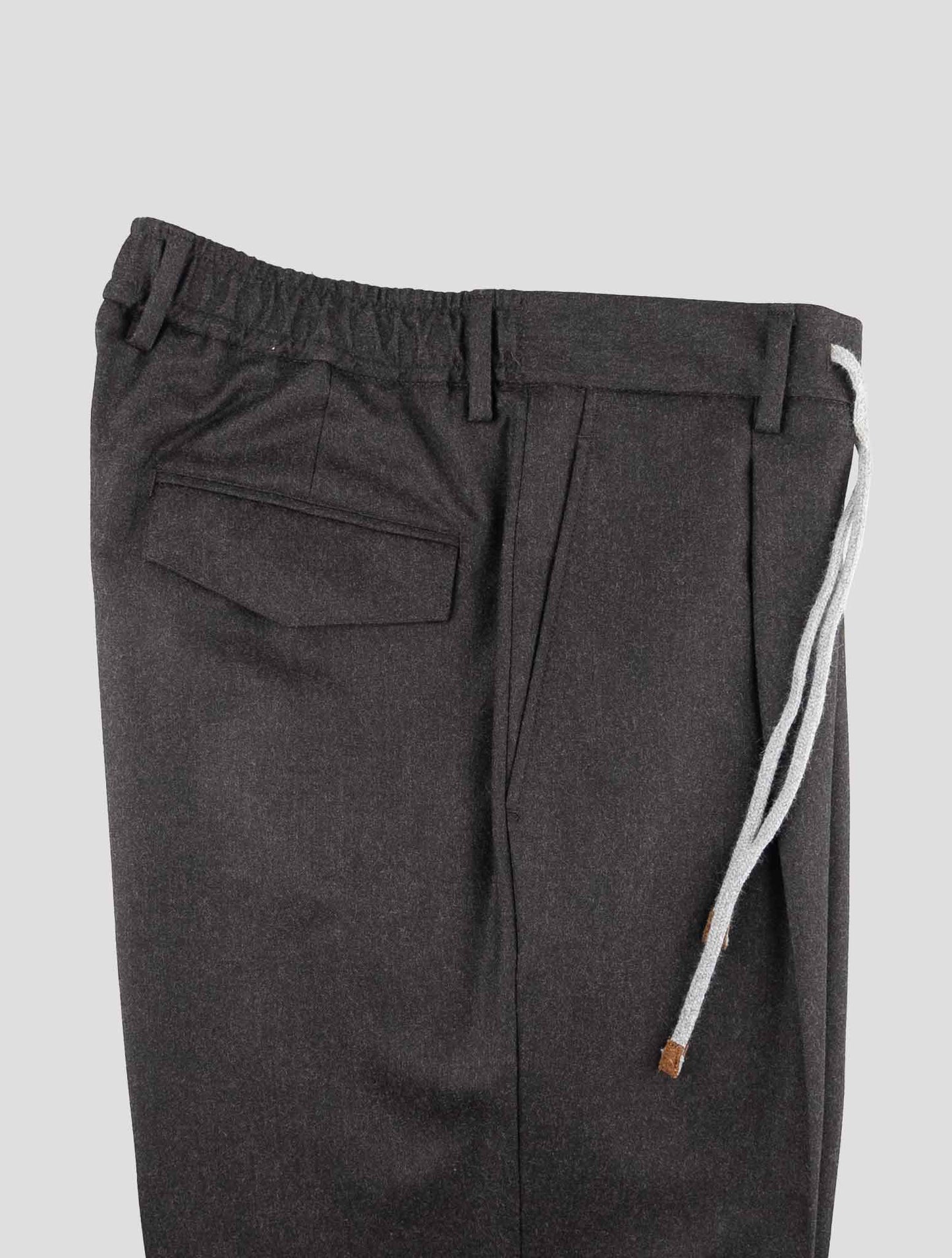 Barba Napoli Dark Brown Virgin Wool Pants