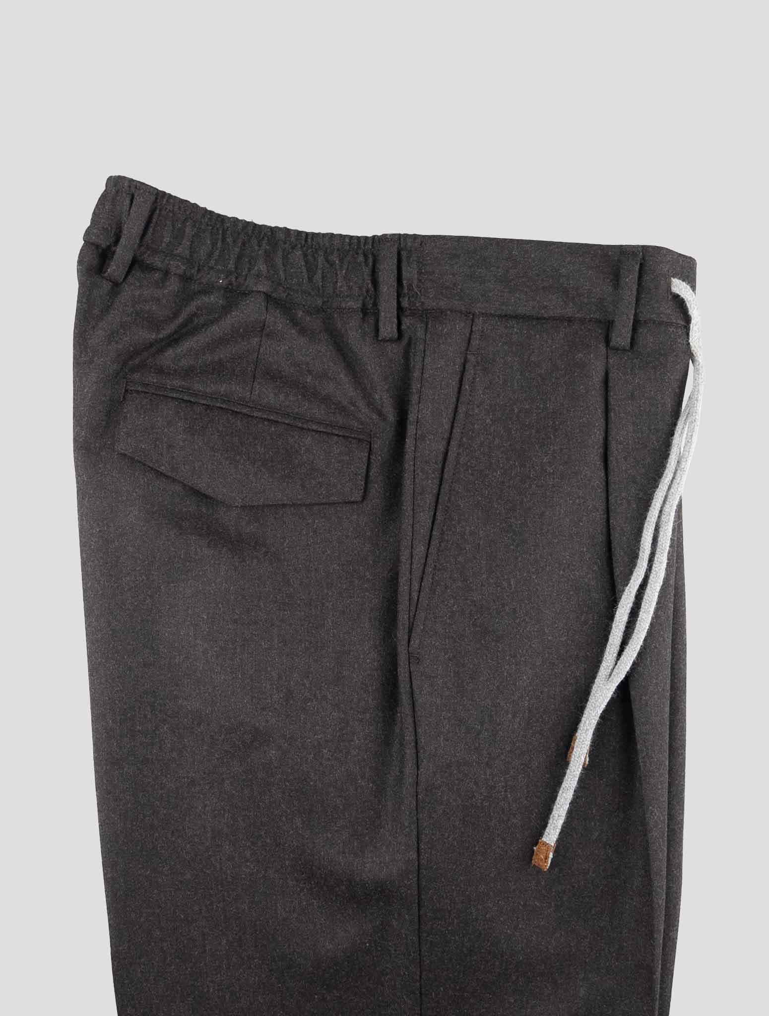 Barba Napoli Dark Brown Virgin Wool Pants