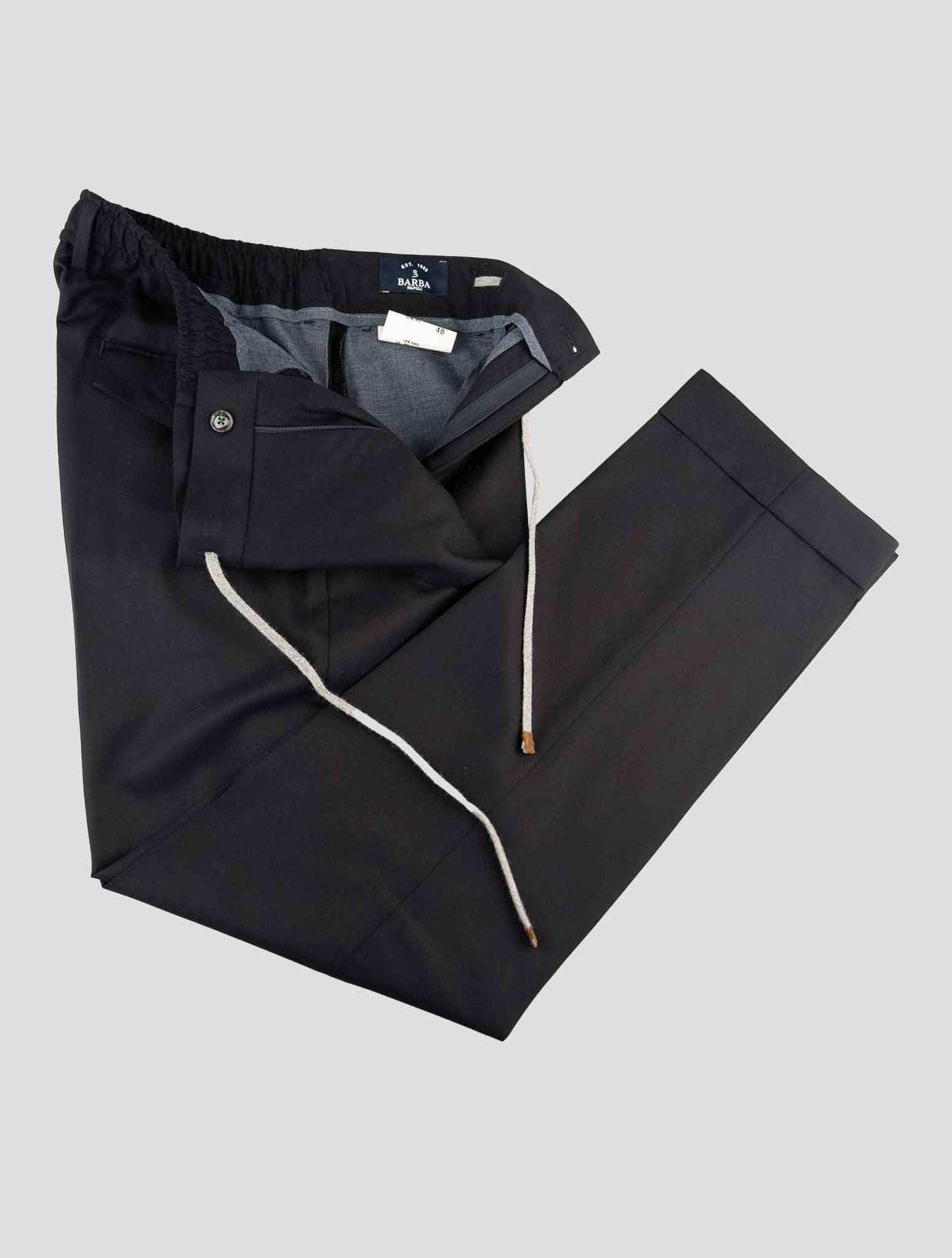 Barba Napoli Blue Virgin Wool Pants