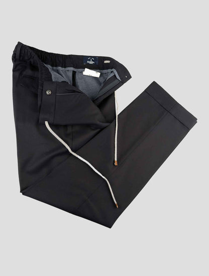 Barba Napoli Blue Virgin Wool Pants