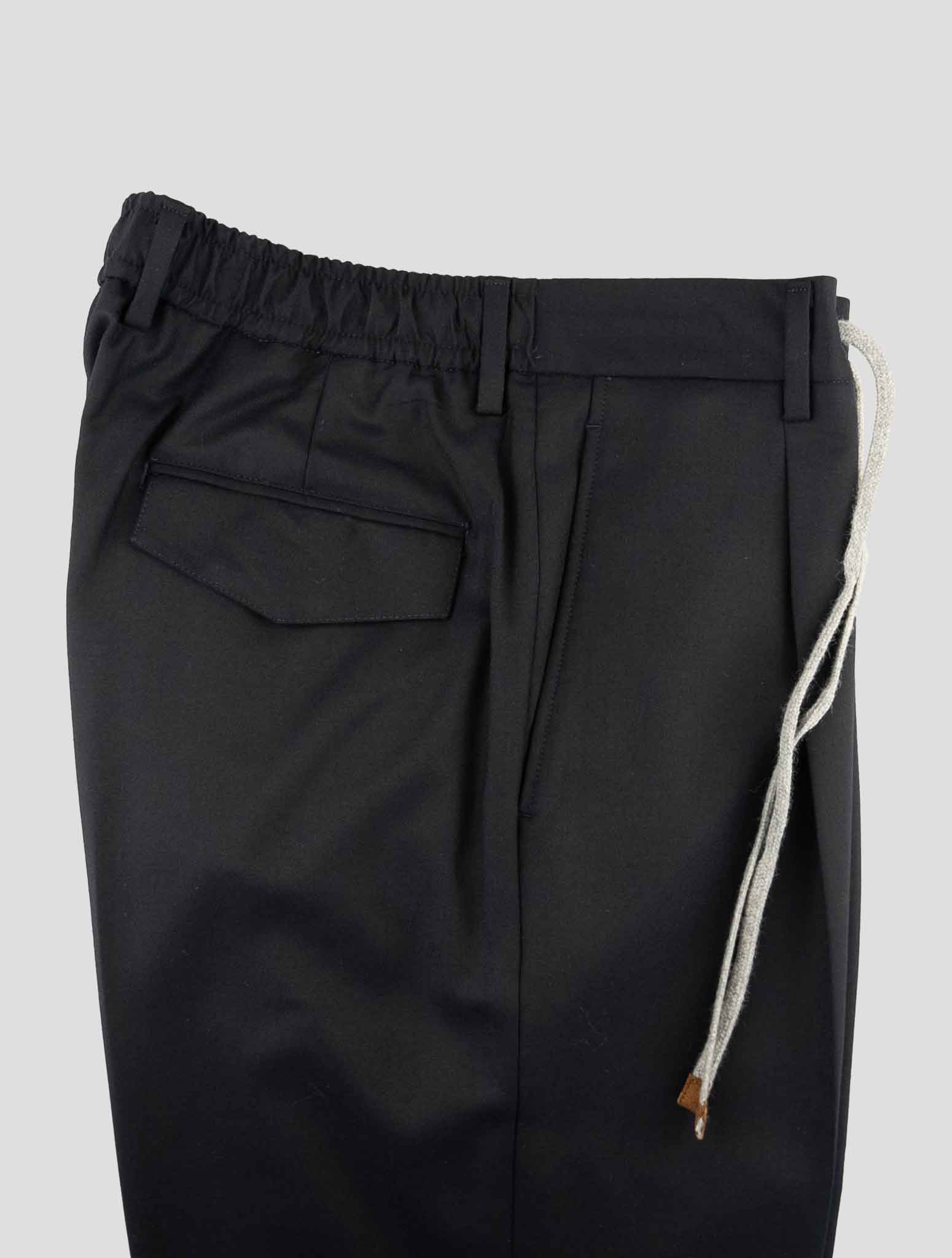 Barba Napoli Blue Virgin Wool Pants