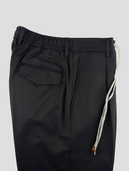 Barba Napoli Blue Virgin Wool Pants